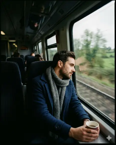 28. Train Window Traveler