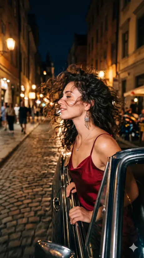Wind in the Hair from a Moving Car