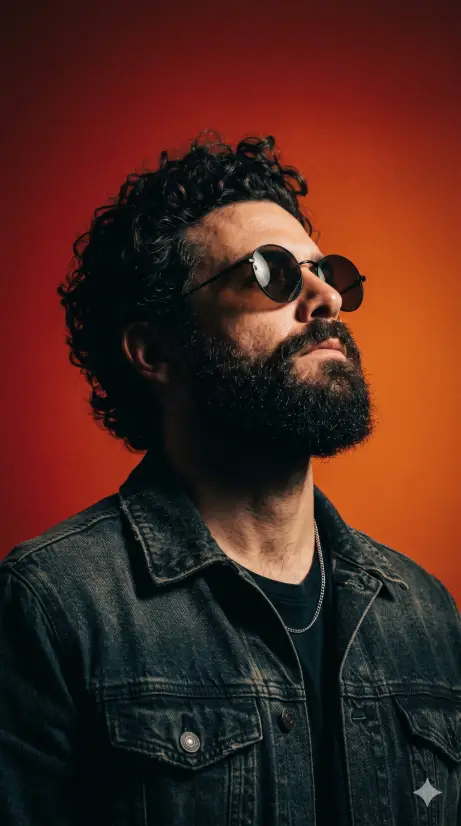 Bold Color Studio Portrait