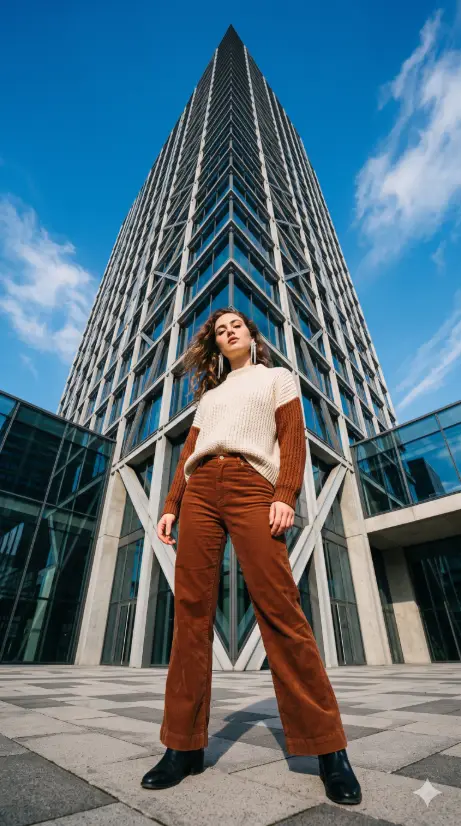 Low Angle Against a Tall Building