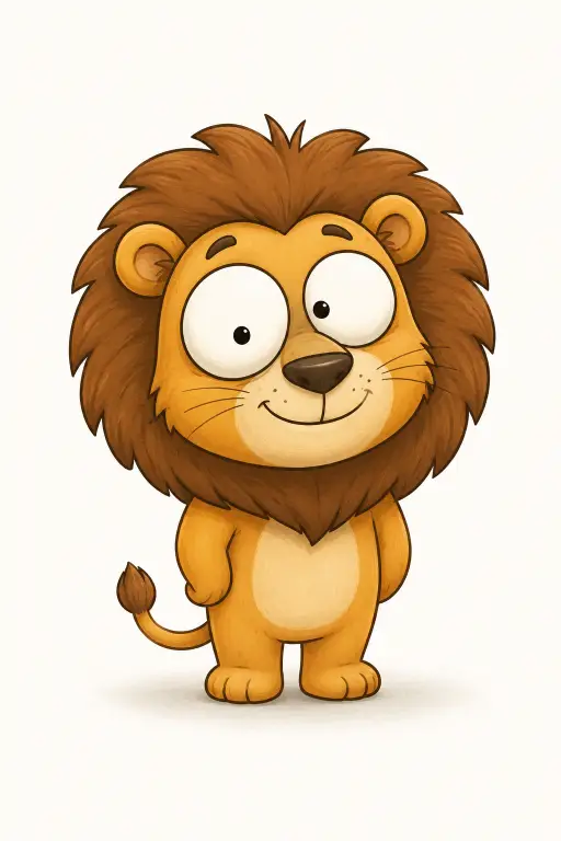 cartoon lion