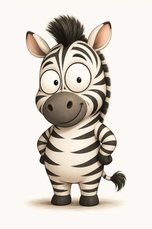 cartoon zebra