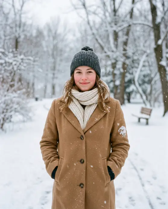 14. Winter Snowfall Portrait