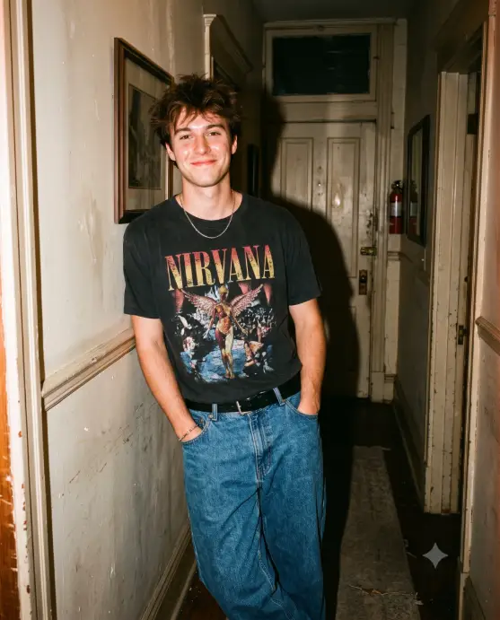 15. Retro 90s Disposable Camera Portrait