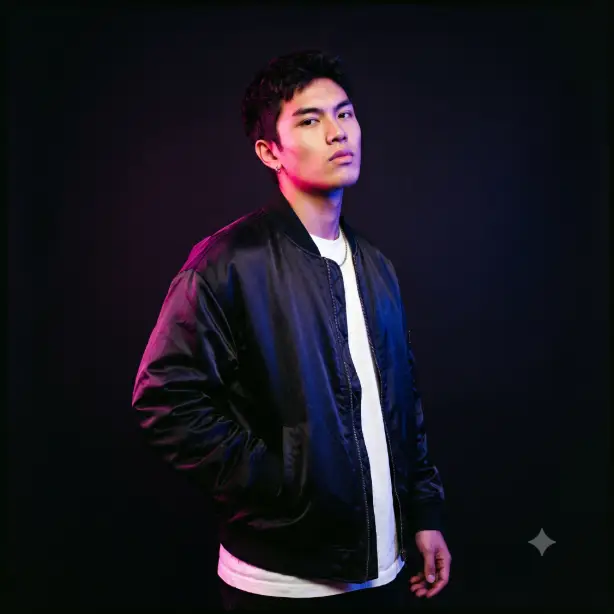 7. Editorial Color Gel Studio Portrait