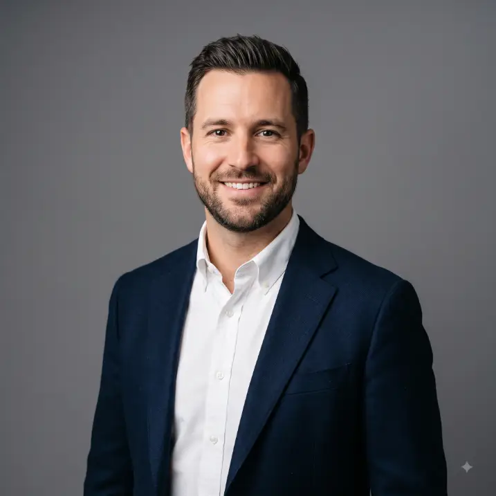 Classic Studio Headshot on a Neutral Backdrop