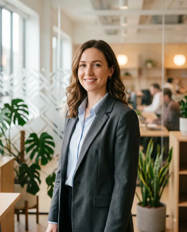Bright Office Environment Headshot