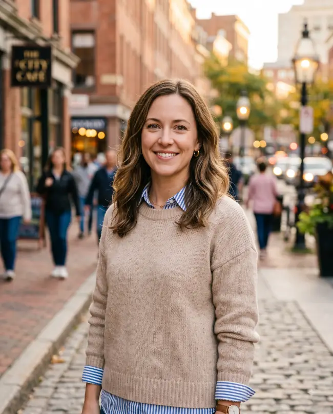 Relaxed Business Casual Headshot Outdoors