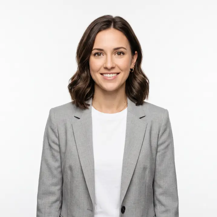 Clean White Background Headshot