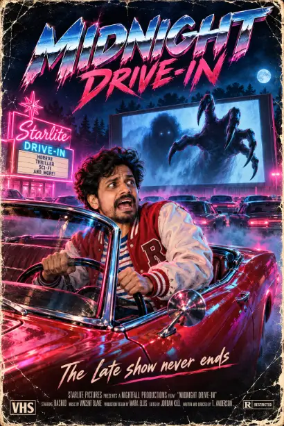 5. The Retro 80s Horror Poster