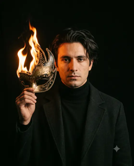 5. The Burning Masquerade Mask