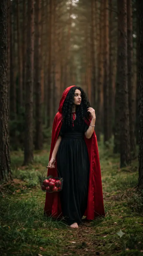 6. Red Cloak and a Basket of Apples