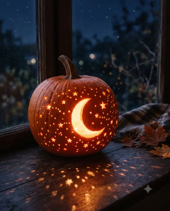 Starry Night Constellation Pumpkin
