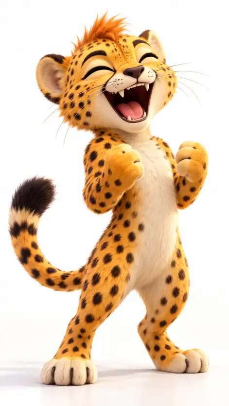 Laughing Cheetah Cub