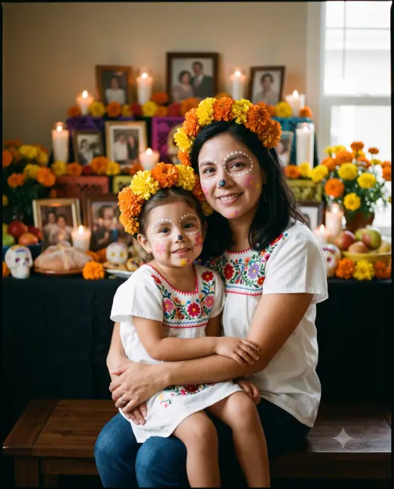 Mother and Daughter Matching Look